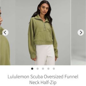 Lululemon Scuba Half Zip